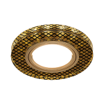 Светильник Круг Кристалл/Черный/Золото, Gu5.3, LED 2700K Gauss Backlight 1/40