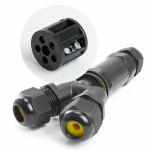 Соединитель-коннектор для проводов трехконтактный, водонепроницаемый, LD522/LD529, STEKKER Соединитель-коннектор для проводов трехконтактный, водонепроницаемый, LD522/LD529, STEKKER