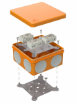 Коробка огнестойкая разветвительная для о/п двухкомпонентная 60-0300-FR6.0-4-6-Р Е15-Е60 RAL2004 100х100х50 (14 шт/кор) Промрукав