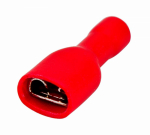 Разъем РПИ-М 1,5-(6,3) красный гнездо 6,6 мм 0,5-1,5 мм2 REXANT (100/100/9600)