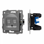 Механизм компьютерной розетки двойной SCT-MPC2-PL-GR-V (RJ-45, CAT6) (Arlight, -) Механизм компьютерной розетки двойной SCT-MPC2-PL-GR-V (RJ-45, CAT6) (Arlight, -)