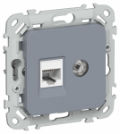 FLITE Роз. 2-я RJ45/TV кат.5Е UTP РКТВ5е-2-0-ФлМ мар. IEK FLITE Роз. 2-я RJ45/TV кат.5Е UTP РКТВ5е-2-0-ФлМ мар. IEK