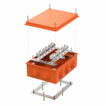 Коробка огнестойкая для о/п 40-0320-FR6.0-4-12-Р Е15-Е60 RAL2004 200х150х75 (5 шт/кор) Промрукав