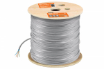 Кабель витая пара F/UTP Cat 6 4х2х23AWG (305м)  solid, ПВХ, серый TDM