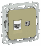 FLITE Роз. 2-я RJ45/TV кат.5Е UTP РКТВ5е-2-0-ФлО ол. IEK FLITE Роз. 2-я RJ45/TV кат.5Е UTP РКТВ5е-2-0-ФлО ол. IEK