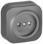 GLORY Роз. без з/к с з/ш о/у 10А РСш20-2-ХСм сталь м. IEK