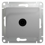 Розетка 1гн ТВ проходная с/у алюминий механизм Glossa Systeme Electric (1/10)