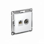 Розетка 2гн комп+ТВ RJ45+TV с/у белый механизм кат.5е AtlasDesign Systeme Electric (1/10) Розетка 2гн комп+ТВ RJ45+TV с/у белый механизм кат.5е AtlasDesign Systeme Electric (1/10)