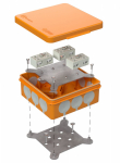 Коробка огнестойкая разветвительная для о/п двухкомпонентная 60-0303-FR6.0-4-6-Р Е15-Е60 RAL2004 100х100х40 (16 шт/кор) Промрукав