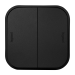 Выключатель 2кл прох о/у чёрный матовый IP20 Quteo Legrand (1/10/100) Выключатель 2кл прох о/у чёрный матовый IP20 Quteo Legrand (1/10/100)