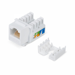 WRline Вставка Keystone Jack RJ-45, 90 градусов, категория 5e, неэкранированная, заделка тип 110, цвет белый WRline Вставка Keystone Jack RJ-45, 90 градусов, категория 5e, неэкранированная, заделка тип 110, цвет белый
