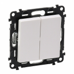 Выключатель 2кл с/у белый механизм Valena LIFE Legrand  (1/15)