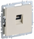 Розетка 1гн комп RJ45 с/у крем кат.6 механизм РК11-БрКр BRITE IEK (10/100)