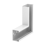 Угол плоский кабель-канала Rapid 80, 70x110 мм (без крышки) сталь, белый