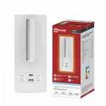 Светильник светодиодный настенный 15Вт 6500К с подсветкой 3000К USB type C белый NOTA P1565-30USB-WH IN HOME (1/40) Светильник светодиодный настенный 15Вт 6500К с подсветкой 3000К USB type C белый NOTA P1565-30USB-WH IN HOME (1/40)