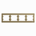 Рамка 4гн титан Glossa Systeme Electric  (1/15)