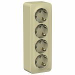 Розетка 4гн с З/К шторки о/у крем изол.пласт. 16А IP20 Blanca Systeme Electric (1/4) Розетка 4гн с З/К шторки о/у крем изол.пласт. 16А IP20 Blanca Systeme Electric (1/4)
