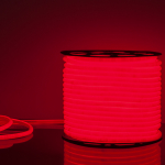 Гибкий неон LS003 220V 9.6W 144Led 2835 IP67 16mm круглый красный, 50 м