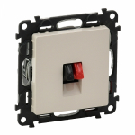 Розетка 1гн аудио с/у крем механизм пруж.зажим Valena LIFE Legrand