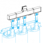 Элемент подвода питания одинарный 5 1600А 1680x140x424 Schneider Electric KT