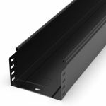 Лоток неперфорированный Стандарт 150х100х3000 (0,7 мм) RAL 9005 (6 м/уп) Промрукав