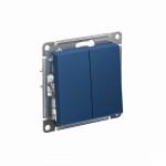 Выключатель 2кл с/у аквамарин механизм быстрозажим AtlasDesign Systeme Electric (1/20)