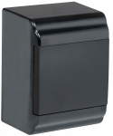 Бокс ЩРН-П-4мод настен пласт чер (дв.черная) IP41 PRIME IEK (1/20)