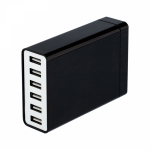Сетевое зарядное устройство REXANT 6хUSB, 1000mA, черное