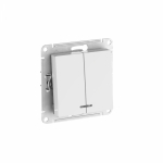 Выключатель 2кл с подсв с/у белый механизм быстрозажим AtlasDesign Systeme Electric (1/20)