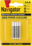 Элемент питания LR03 (ААА) алкалиновый NBT-NE-LR03-BP2 бл. 2шт Navigator (2/20/100)