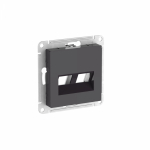 ATLASDESIGN НАКЛАДКА двойная для информационных функций типа Keystone, БАЗАЛЬТ