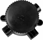 КЭМ 2-660-4 монтажная электрическая коробка, 4-х рожковая, 660V, 165х65х165, черный