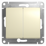 Выключатель 2кл прох с/у крем механизм Glossa Systeme Electric (1/20) Выключатель 2кл прох с/у крем механизм Glossa Systeme Electric (1/20)