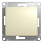 Выключатель 3кл с/у крем механизм Glossa Systeme Electric  (1/20)