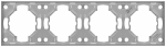 Рамка для розеток и выключателей ЭРА Arktik 16-5004-03 на 4 поста алюминий Рамка для розеток и выключателей ЭРА Arktik 16-5004-03 на 4 поста алюминий