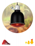 Светильник для инфракрасной лампы ЭРА FITO-E27-SHADE с решеткой Е27, максимальная мощность 250 Вт