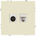 Розетка ЭРА Galaxy 15-3110-02 комбинированная RJ45+TV IP20 слоновая кость Розетка ЭРА Galaxy 15-3110-02 комбинированная RJ45+TV IP20 слоновая кость