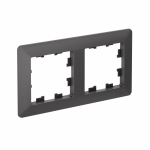 ATLASDESIGN AIR 2-постовая РАМКА, БАЗАЛЬТ/дымчатый черный