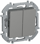 Выключатель 2кл сх5 10АХ б/к 6736221 алюм. INSPIRIA IEK Выключатель 2кл сх5 10АХ б/к 6736221 алюм. INSPIRIA IEK