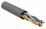 Витая пара U/UTP 5E 24AWG 4PR PVC 1м серый 100м РФ GENERICA