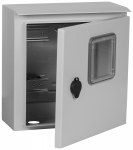 Щит учета ЩУ-1/1 0 310х300х150 настен эл. окно с зам. металл 74 IP66 TITAN IEK (1)