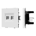 ARL NOBE Розетка телефонная двойная софт-тач белый кварц SCT-MTL2-SFPL-WH (2хRJ-11, 4C) (Arlight, -) ARL NOBE Розетка телефонная двойная софт-тач белый кварц SCT-MTL2-SFPL-WH (2хRJ-11, 4C) (Arlight, -)