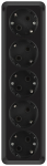 Розетка Intro Quadro 2-210-05 пятерная с заземлением 5х2P+E 16А-250В IP20 ОУ антрацит Розетка Intro Quadro 2-210-05 пятерная с заземлением 5х2P+E 16А-250В IP20 ОУ антрацит