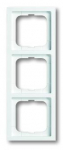 Рамка 3-пост. цвет белый Альпийский белый матовый, пластик горизонт. и вертик., IP20 Future ABB