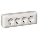 Розетка 4гн с З/К шторки о/у белый монт.пласт. 16А IP20 Прима Systeme Electric (22) Розетка 4гн с З/К шторки о/у белый монт.пласт. 16А IP20 Прима Systeme Electric (22)