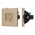 Механизм компьютерной розетки SCT-TENDO-MPC1-SFPL-GD (RJ-45, CAT6) (Arlight, Матовый песочный) Механизм компьютерной розетки SCT-TENDO-MPC1-SFPL-GD (RJ-45, CAT6) (Arlight, Матовый песочный)