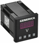 Вольтметр цифр. щит. 1-ф. 48х48 LED GENERICA Вольтметр цифр. щит. 1-ф. 48х48 LED GENERICA