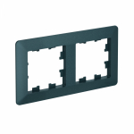 Рамка 2гн изумруд/дымчатый черный AtlasDesign AIR Systeme Electric (1/5)