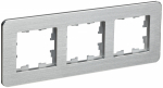 Рамка 3гн металл алюминий РУ-3-1-Бр RE BRITE IEK (5/50)
