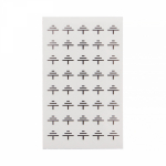 Наклейка знак электробезопасности "Заземление" диаметр 10мм, 200 наклеек (5 листов) REXANT